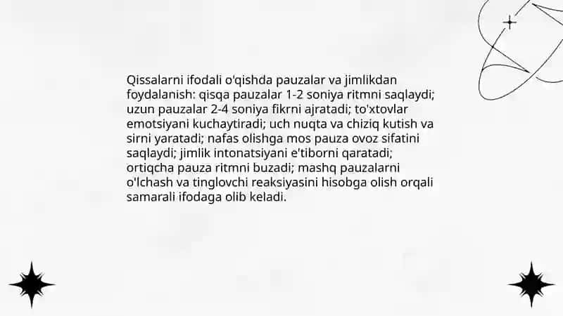 Qissalarni ifodali o'qish 4