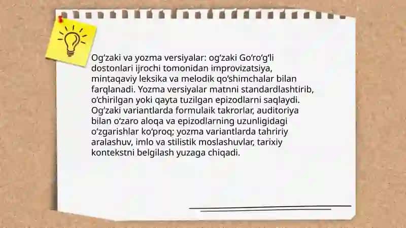 Go'ro'g'li dostonining varianti va versiyalari 4