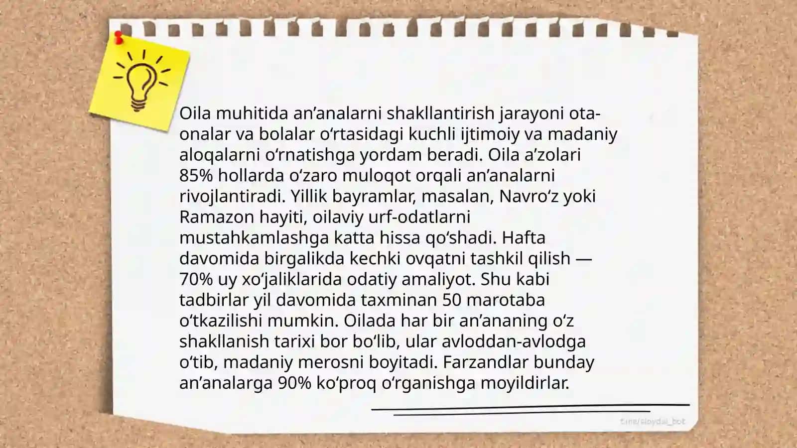 An'analarning tarbiyaviy ahamiyati va ularning oilaviy tarbiyadagi roli 4