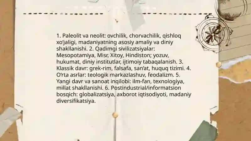 Madaniyat va Sivilizatsiya falsafasi 4