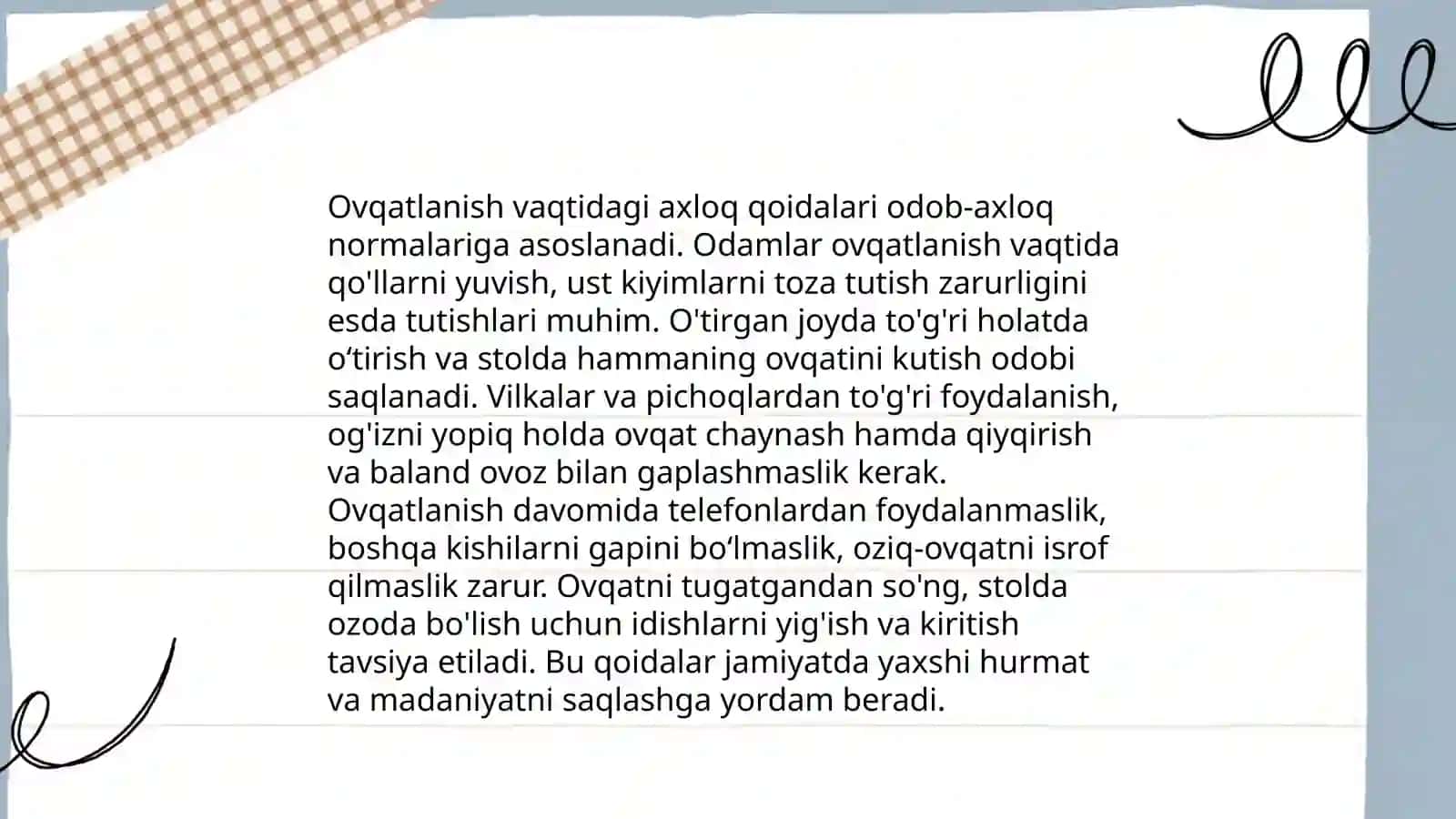 Maktabgacha yoshdagi bolalarda ovqatlanish madaniyati 4