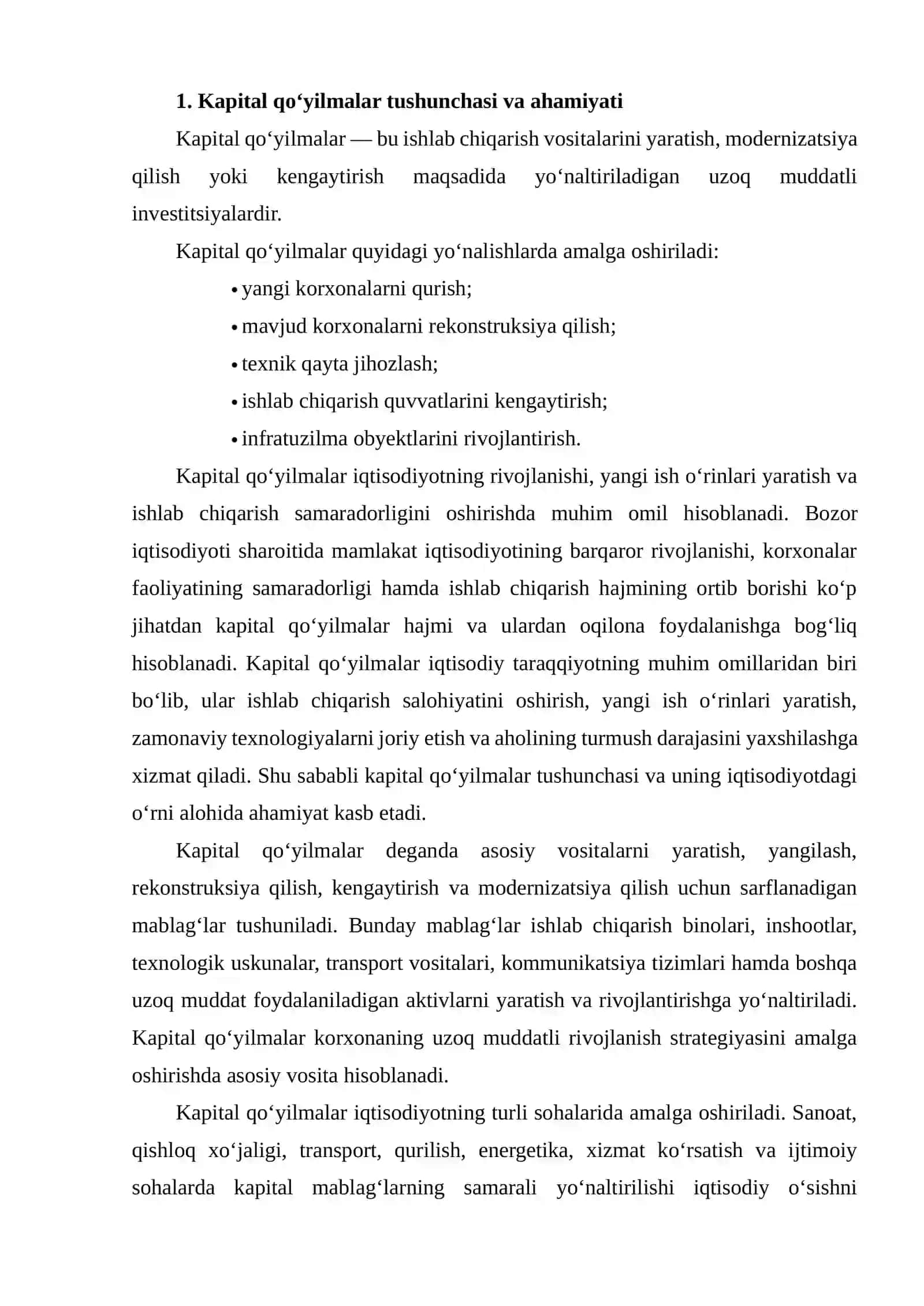 Kapital qo‘yilmalarni baholash usullari 4
