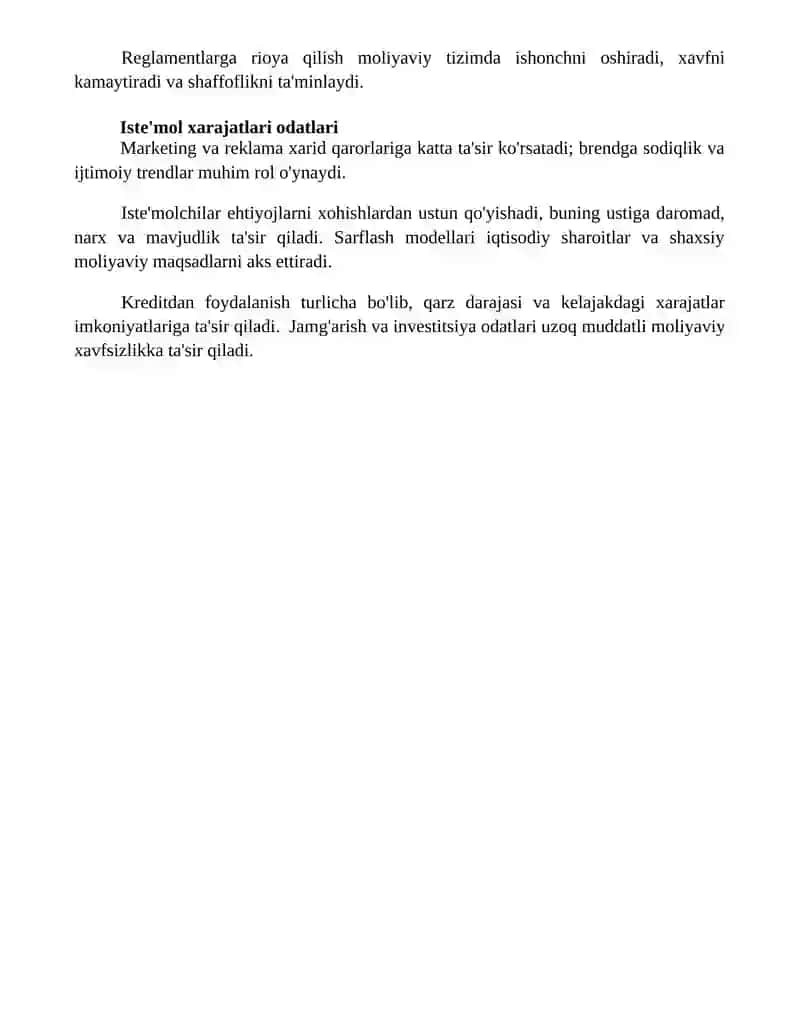Bozor iqtisodiyoti sharoitida moliyadan foydalanishning oʻziga hos xususiyatlari 4
