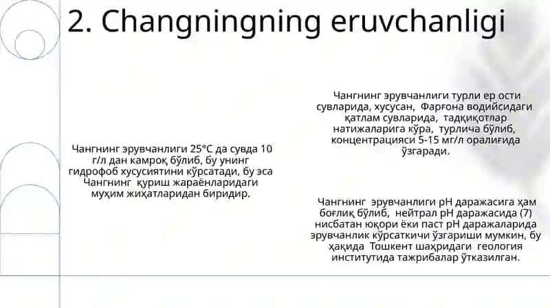 Changningning fizik va kimyoviy xususiyatlari 4