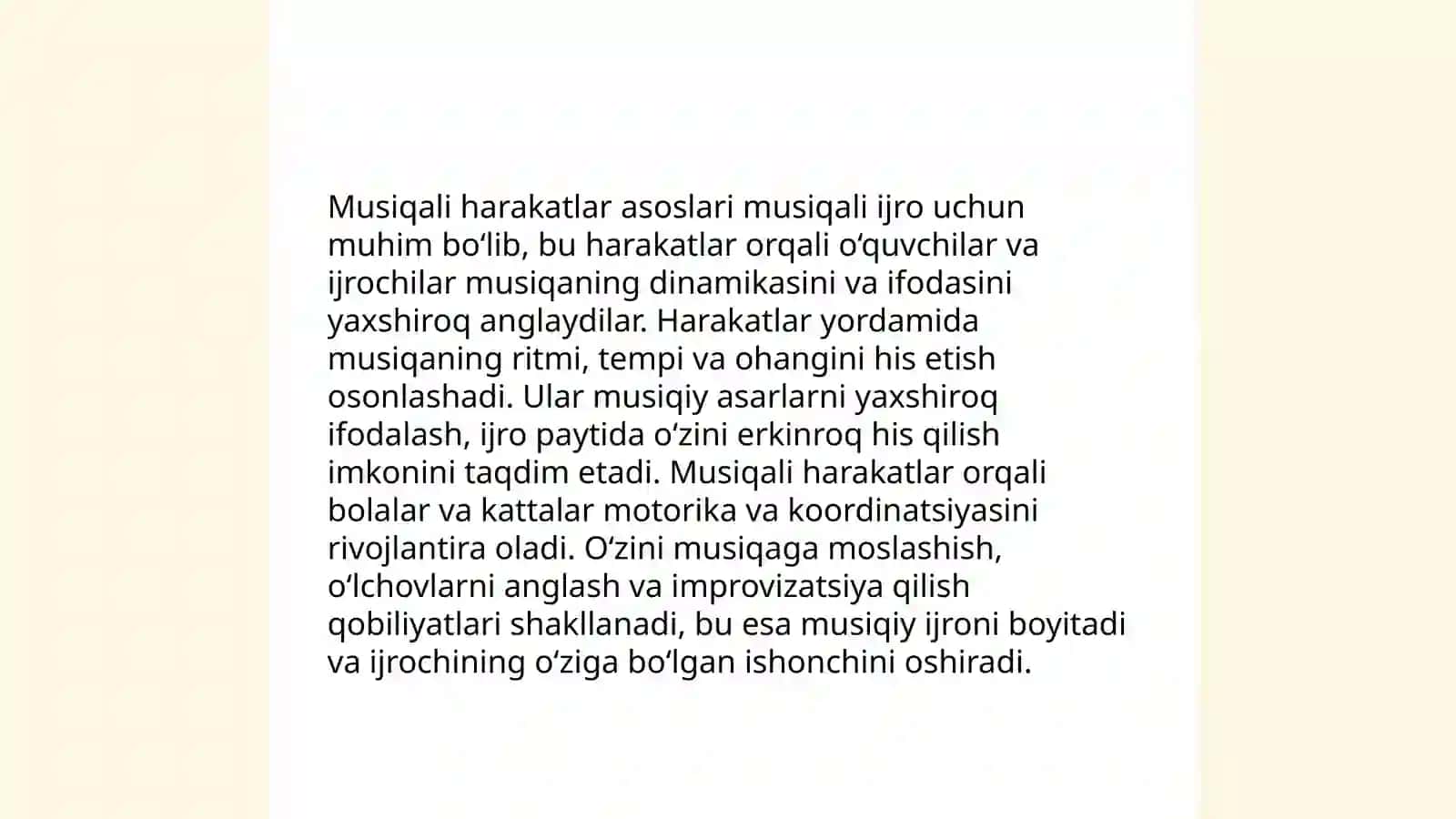 Ritmik mashxulotlarni olib borish metodikasi 4