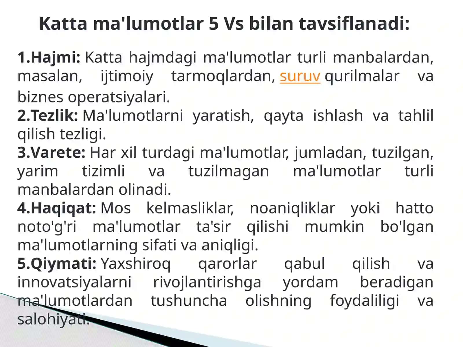 Big Data texnologiyasi va undagi ma’lumotlarni tahlil etish usullari 4