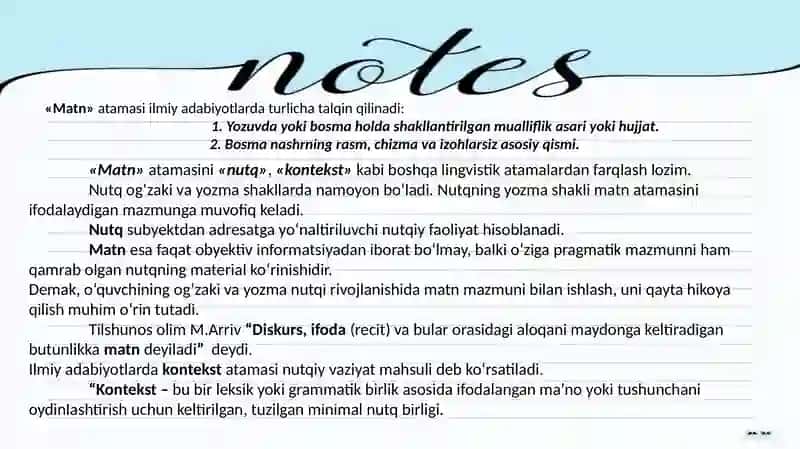 Matn ustida ishlashning maqsad va vazifalari 4