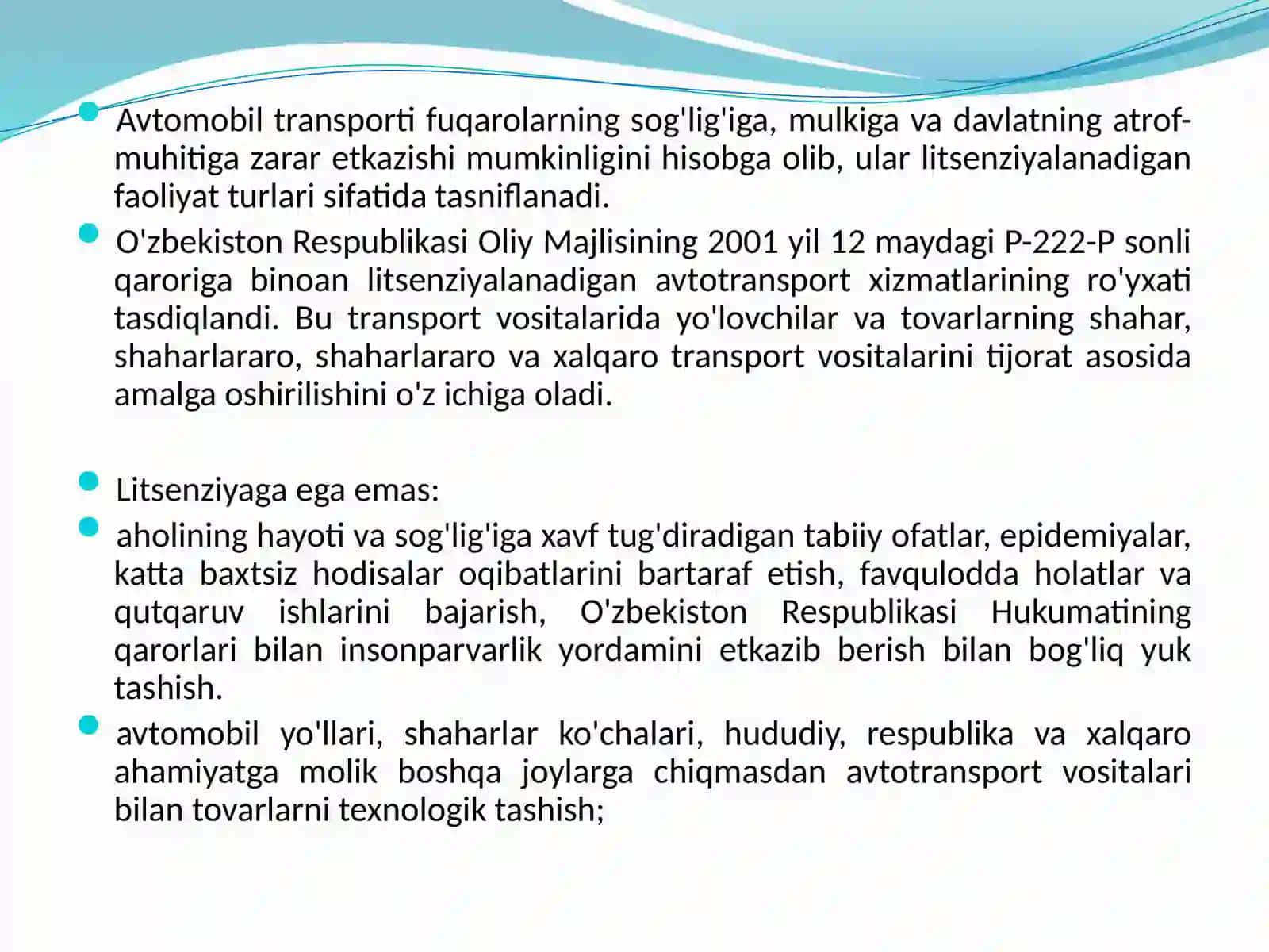 Avtotransport xizmatlarining bozoritasnifi va ularning rivojlanishi 4