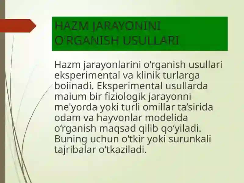 Hazm tizimi faoliyatini o‘rganishning yangi usullari 4