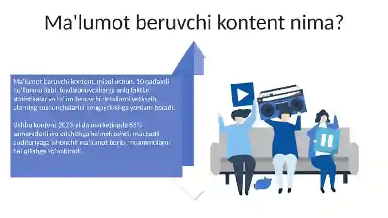 Axborot va ko'ngilochar kontentning axamyati 4