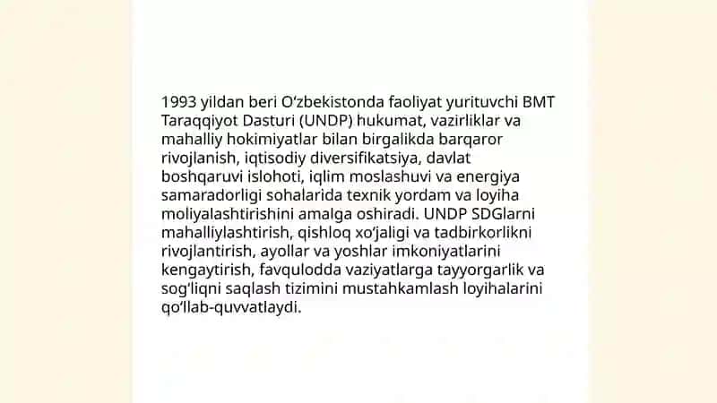 Oʻzbekistonning xalqaro tashkilotlar bilan hamkorlik aloqalari 4