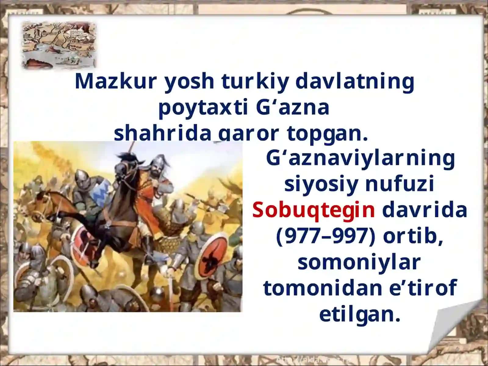 Qoraxitoylar davri tarixiy geografiyasi 4