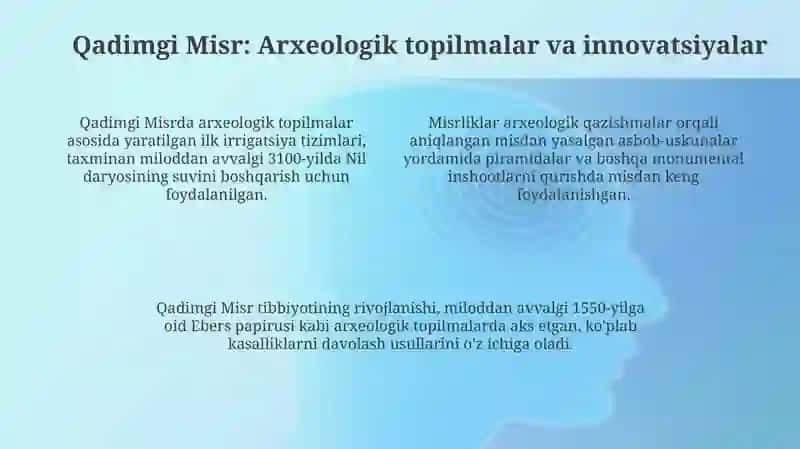 Arxeologik topilmalarga asoslangan dastlabki ixtirolar 4