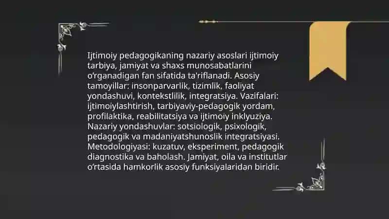 Ijtimoiy pedagogika asoslari 4