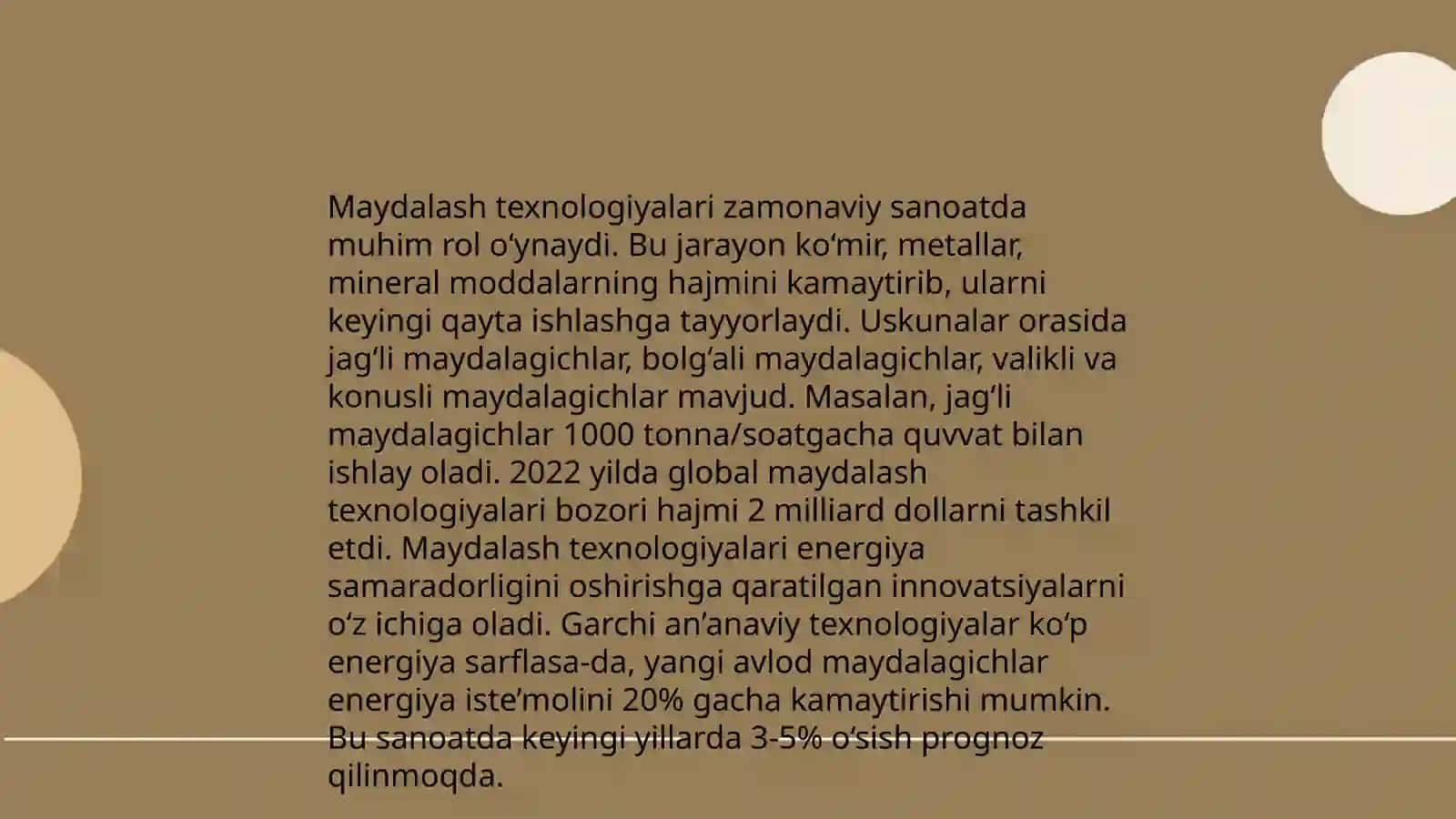 Maydalagichlar konstursiyasi 4