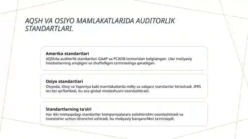 Auditorlik faoliyatini tashkil etishda xorij tajribasi 4