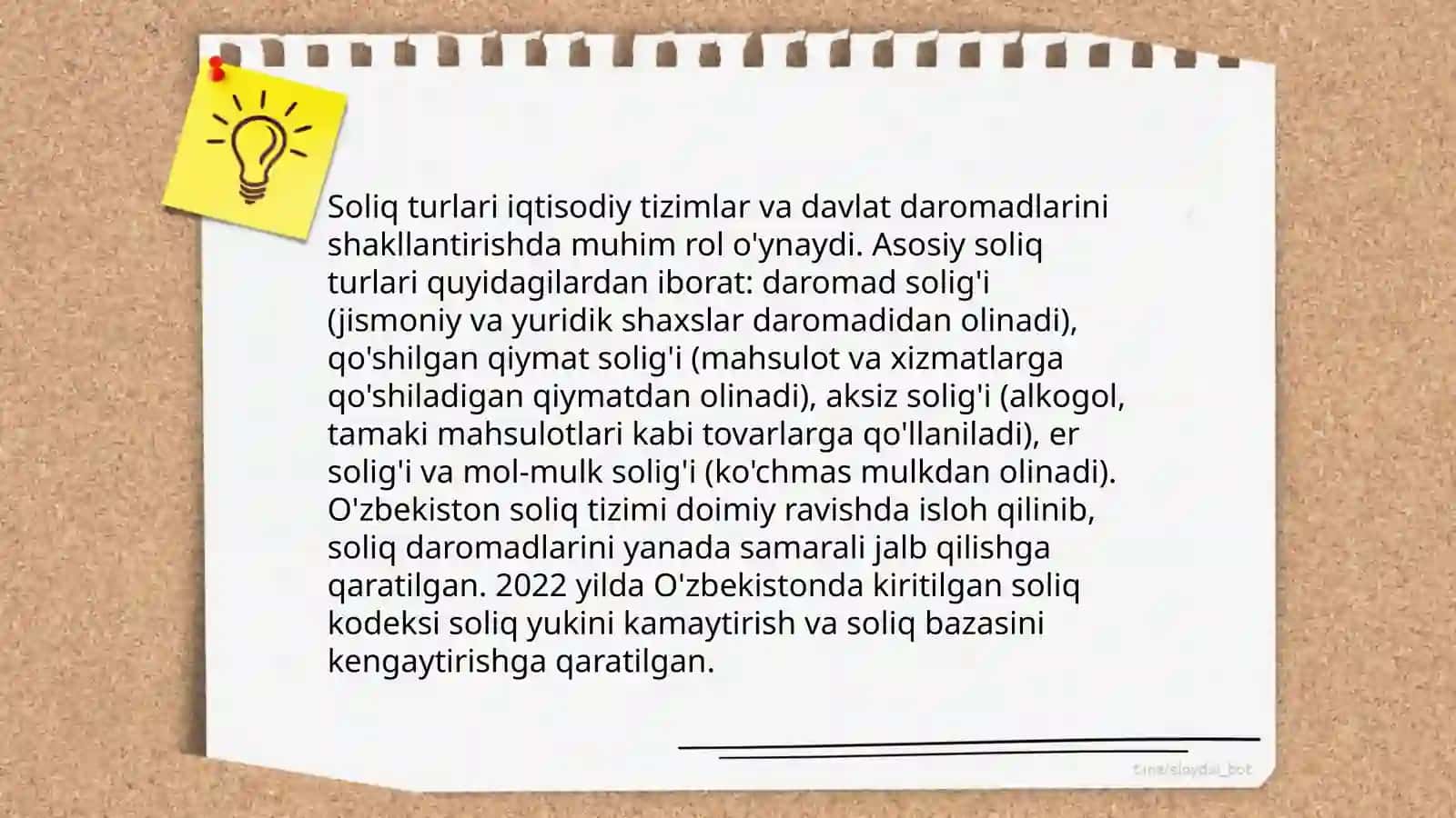 Soliq va soliqlar turlari 4