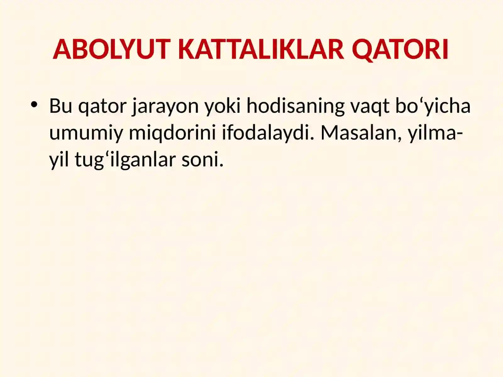 Dinamik qatorlar 4