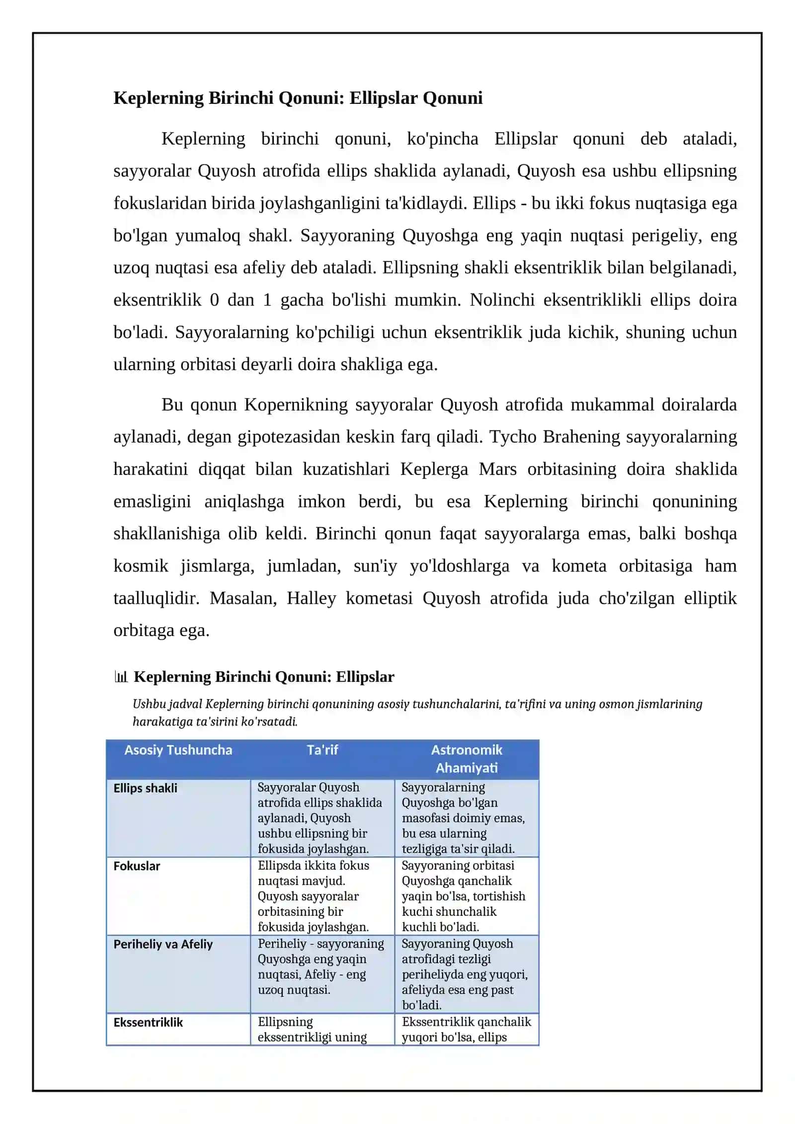 Kepler qonunlari 4