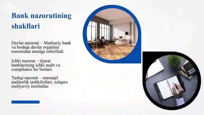 Bank nazoratini tashkil etish asoslari 4
