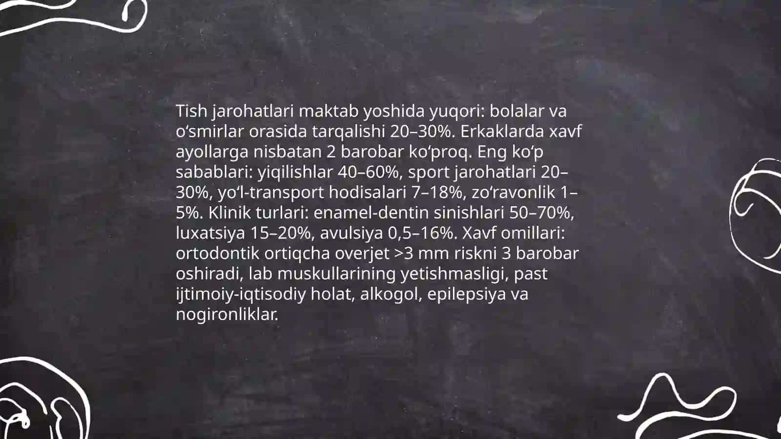 Tish jarohati.Klinikasi.Tashxislash.Stomatolog taktikasi 4
