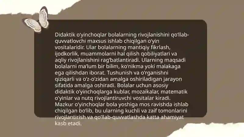 Bola tarbiyasida oʻyinchoqning ahamiyati 4