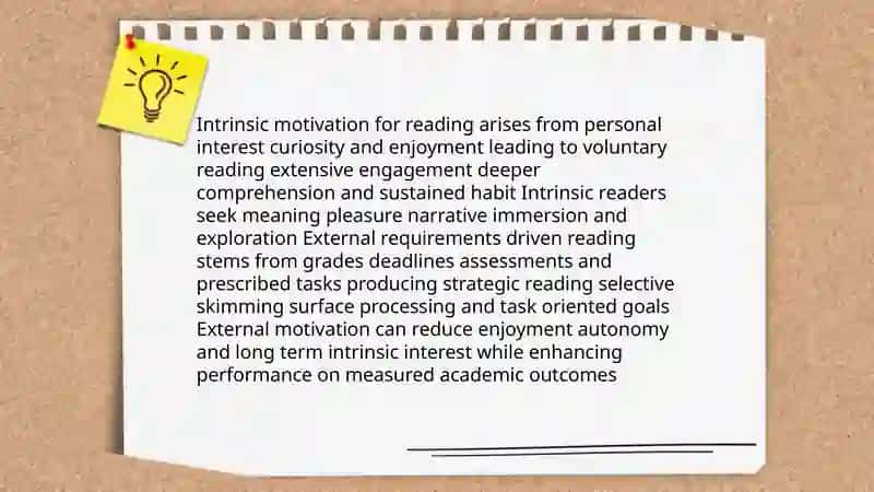 The difference between reading for pleasure and reading for academic purposes 4