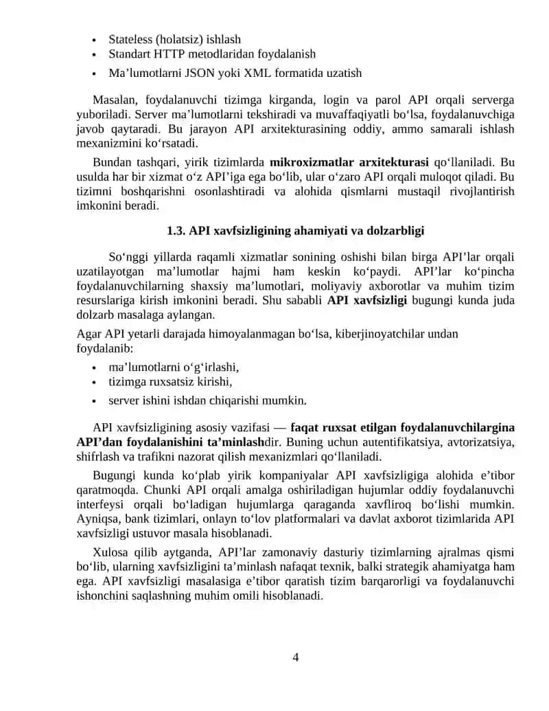 API xavfsizligi 4