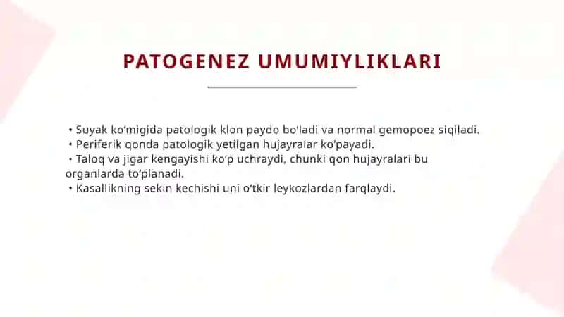 Surunkali leykozlar laborator differensial diagnostikasi 4