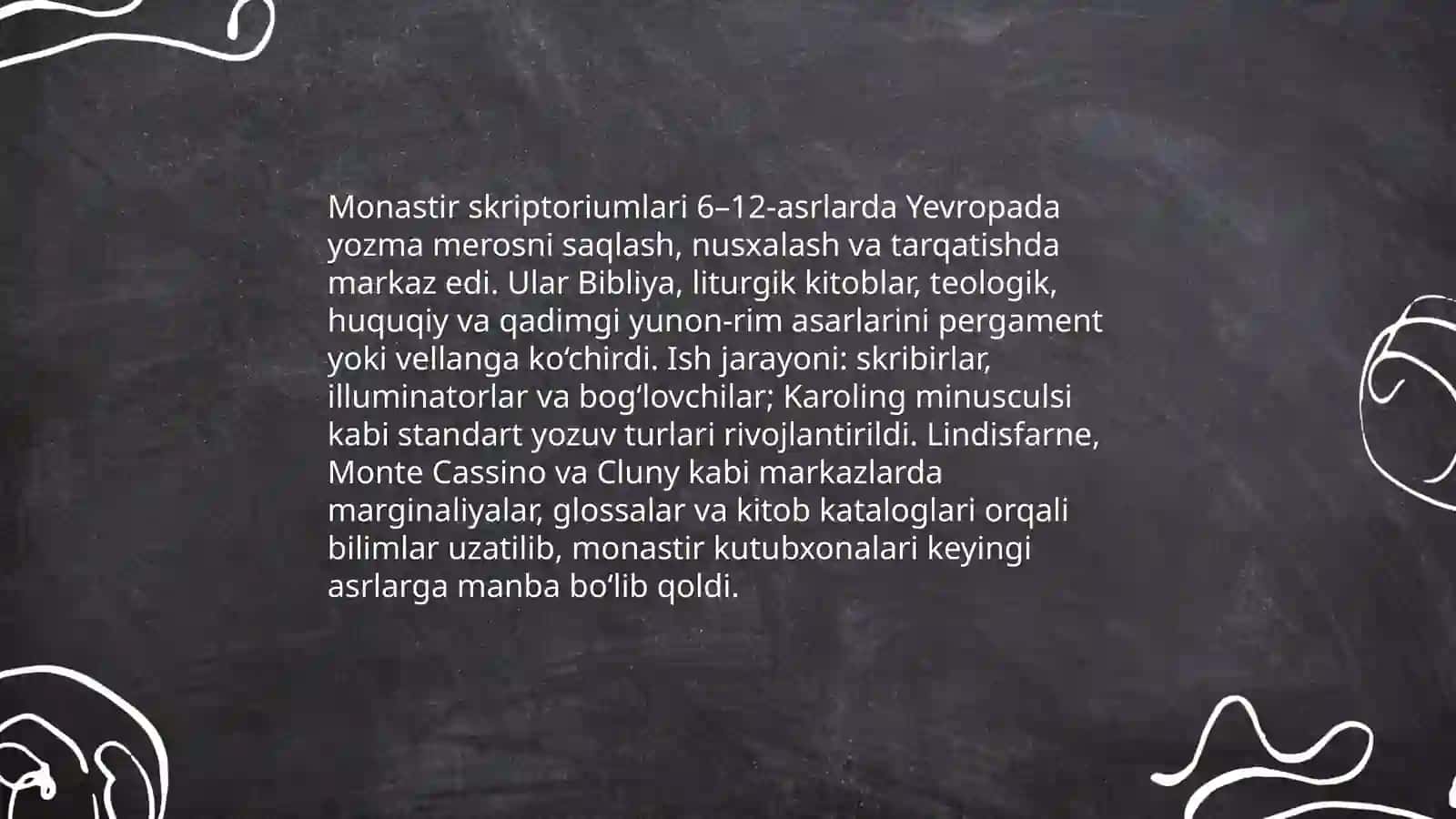 O'rta asr Yevropa adabiyotining umumiy xususiyatlari 4