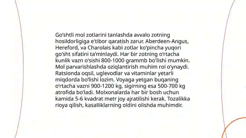 Chorvachilik mollarini boqish koʻpaytirish goʻsht va sut mahsulotlarini yetishtirish yem xashak ekinlarini tayyorlash haqida 4