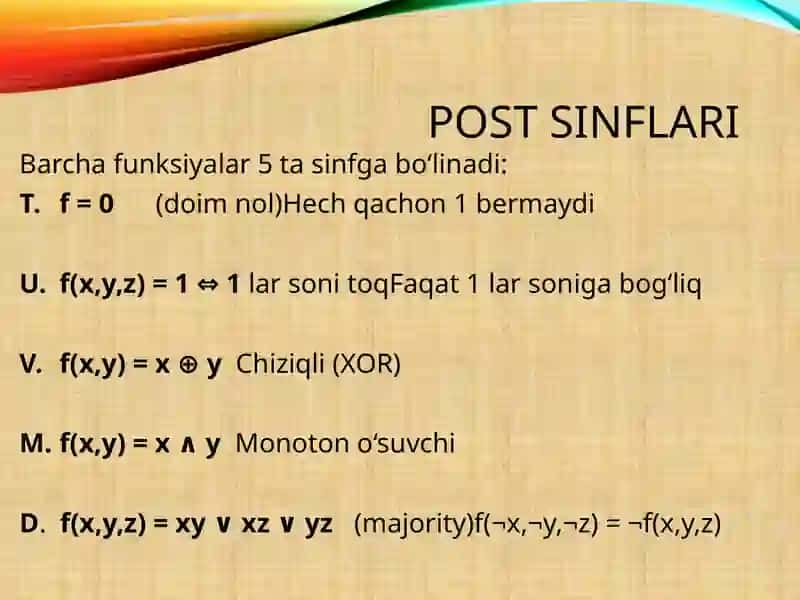 Post teoremasi 4