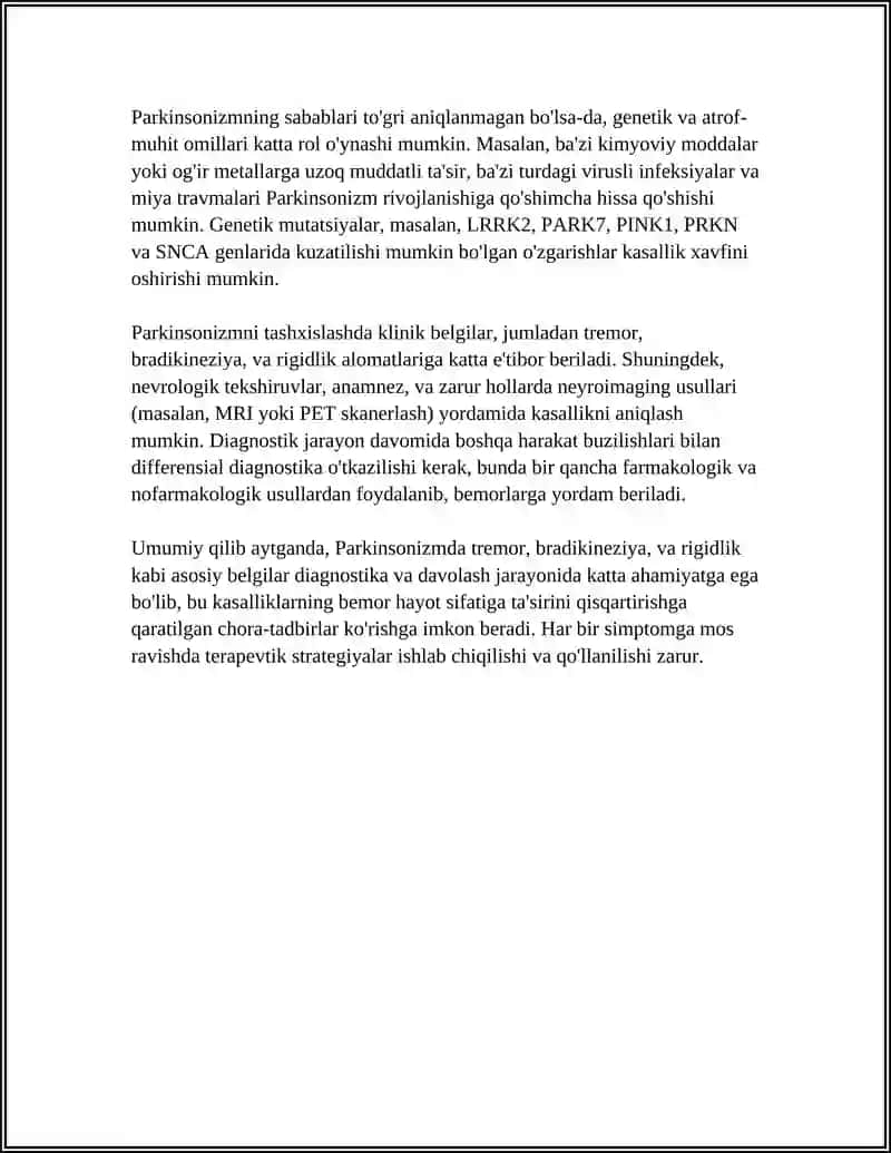 HARAKAT BUZILISHLARI SINDROMLARI, DIAGNOSTIKASI DAGI ASOSIY BELGILAR, MUSHAK TONUSI 4