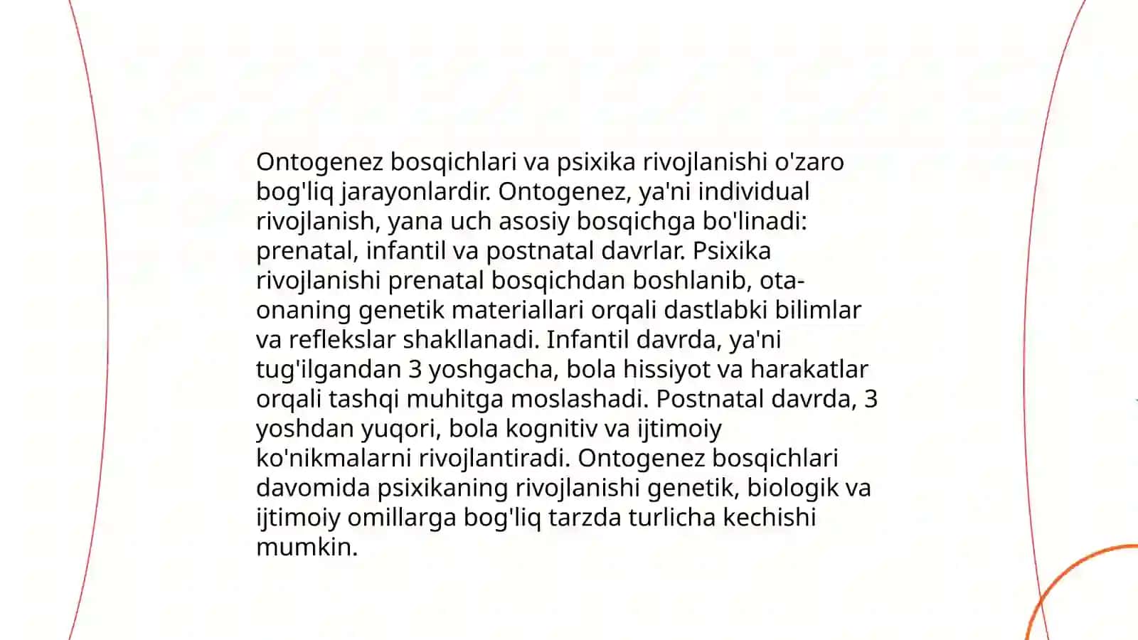 Inson psixikasining ontogenezda rivojlanishi 4