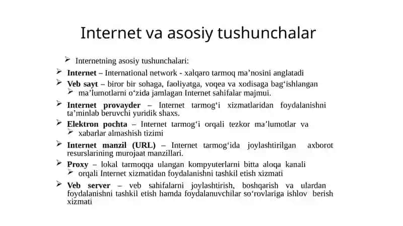 INTERNET PROVAYDERLARI, MANZILLARI WWW 4