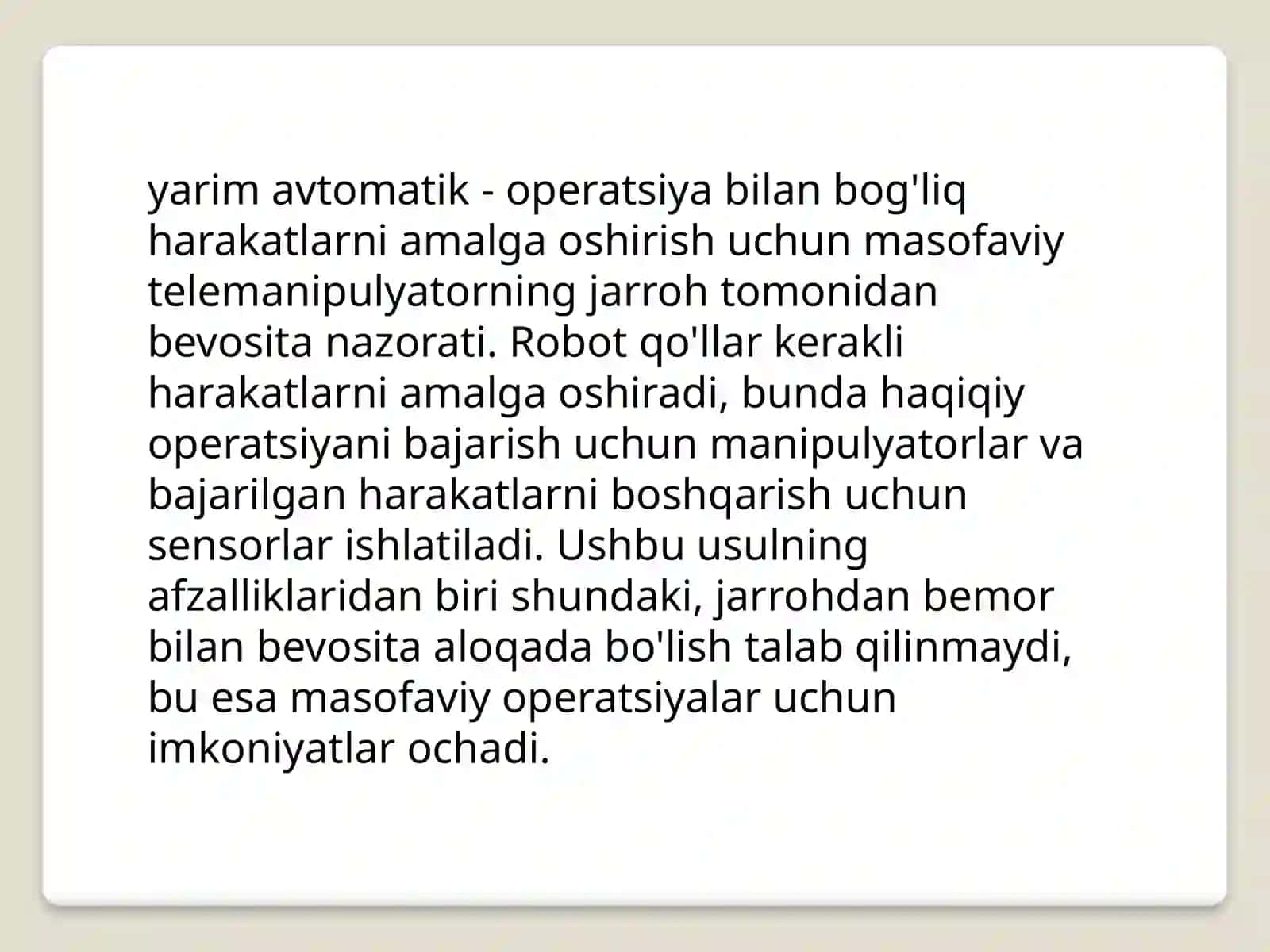 Robotlashtirilgan xirurgiya amaliyoti 4