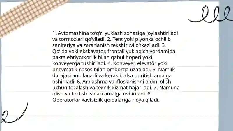 Paxtani qabul qilish jarayoni 4