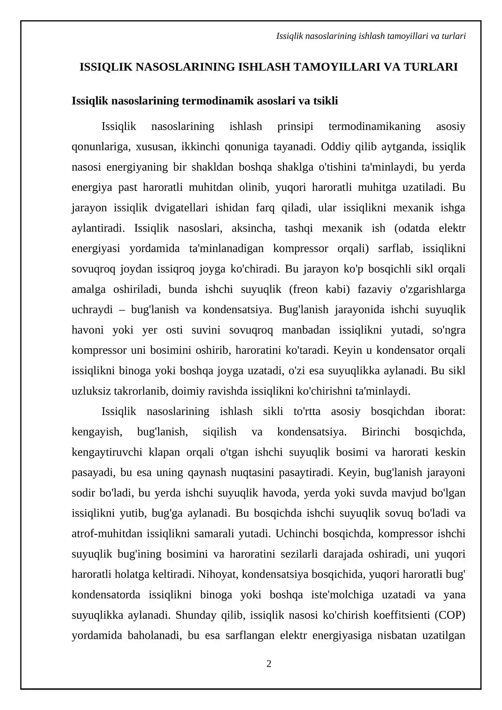 Issiqlik nasoslari va sovutish tehnalogiyalari 4