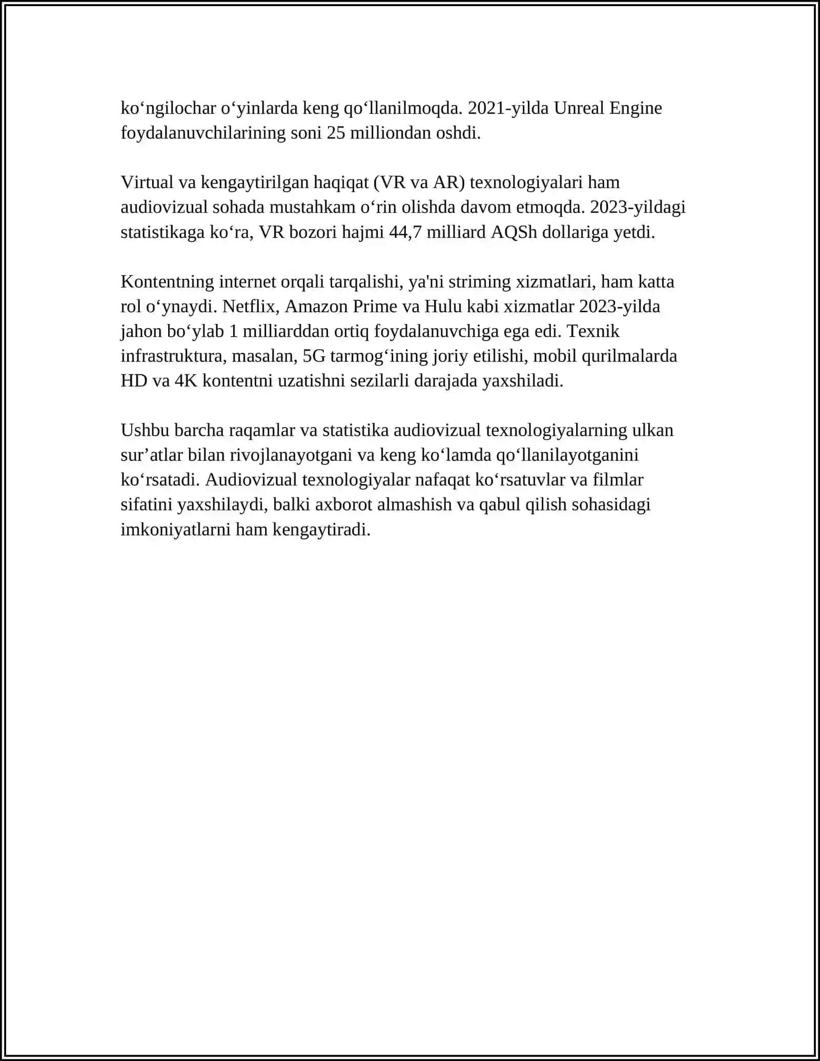 AUDIVIZUAL JURNALISTIKADA TIJORIY LOYIHALAR TAYYORLASHNING ZAMONAVIY USULLARI 4