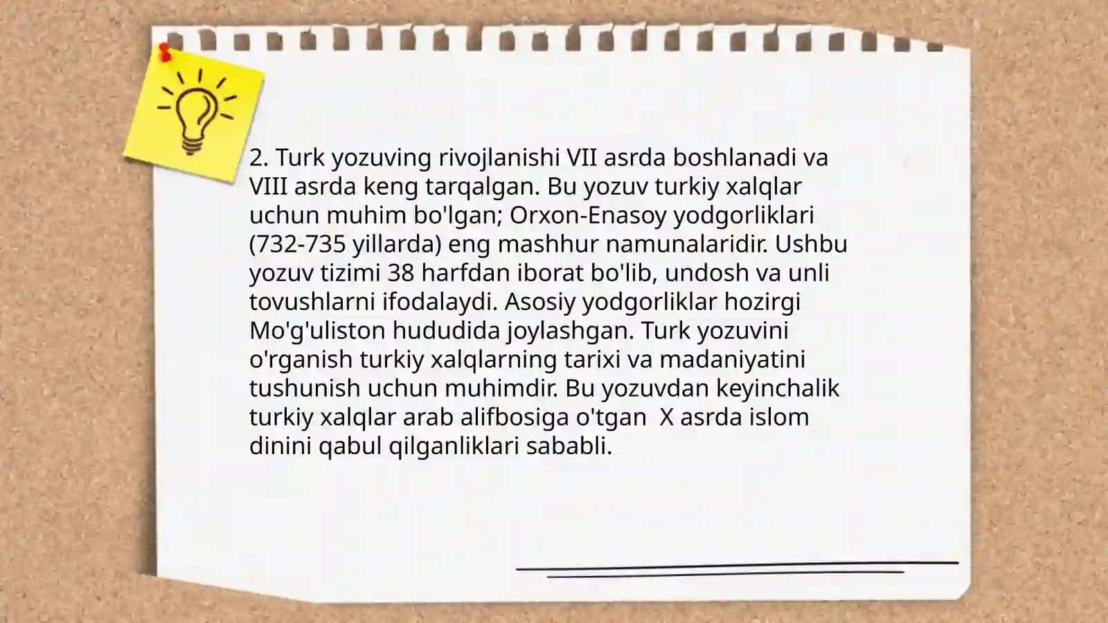 Turkiy run yozuvining turlari va tiplari 4