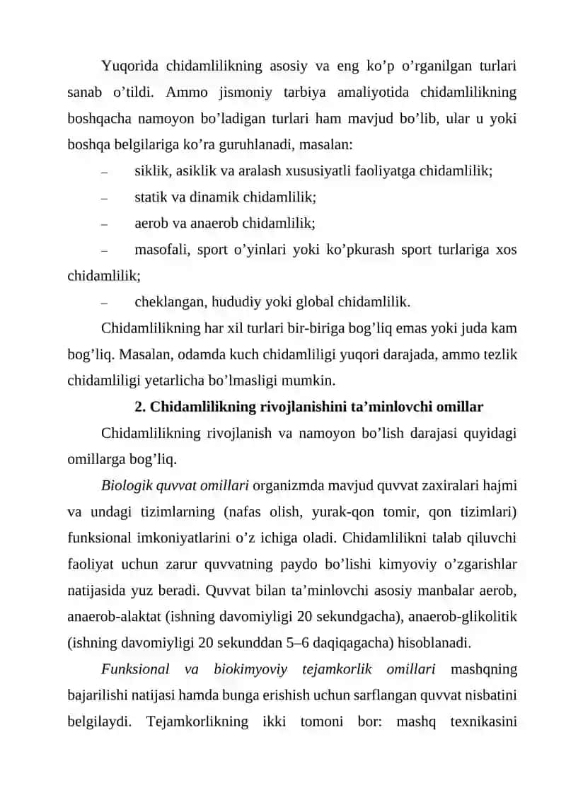 Maxsus chidamlilikni rivojlantirish kundalik mashqlarni bajarish 4