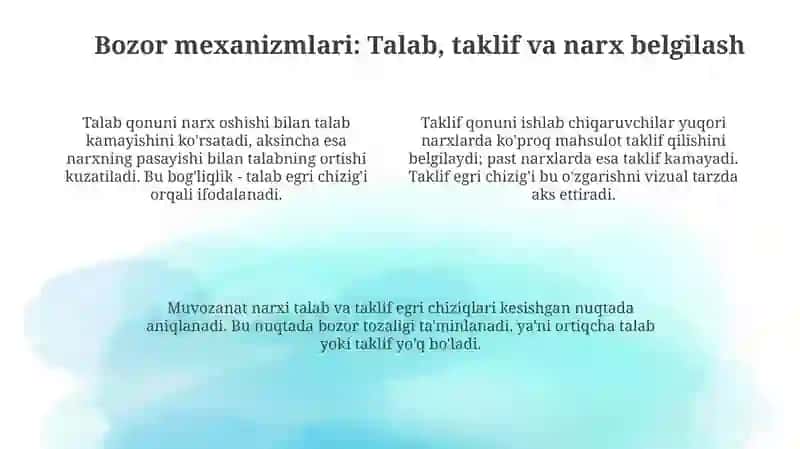 Iqtisodiyot asoslari va bozor tushunchasi 4