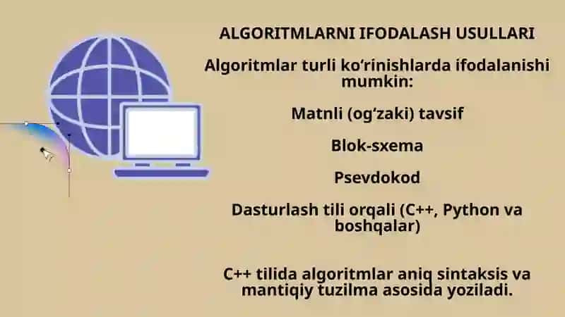 C++ DASTURLASH TILIDA ALGORITMLAR 4
