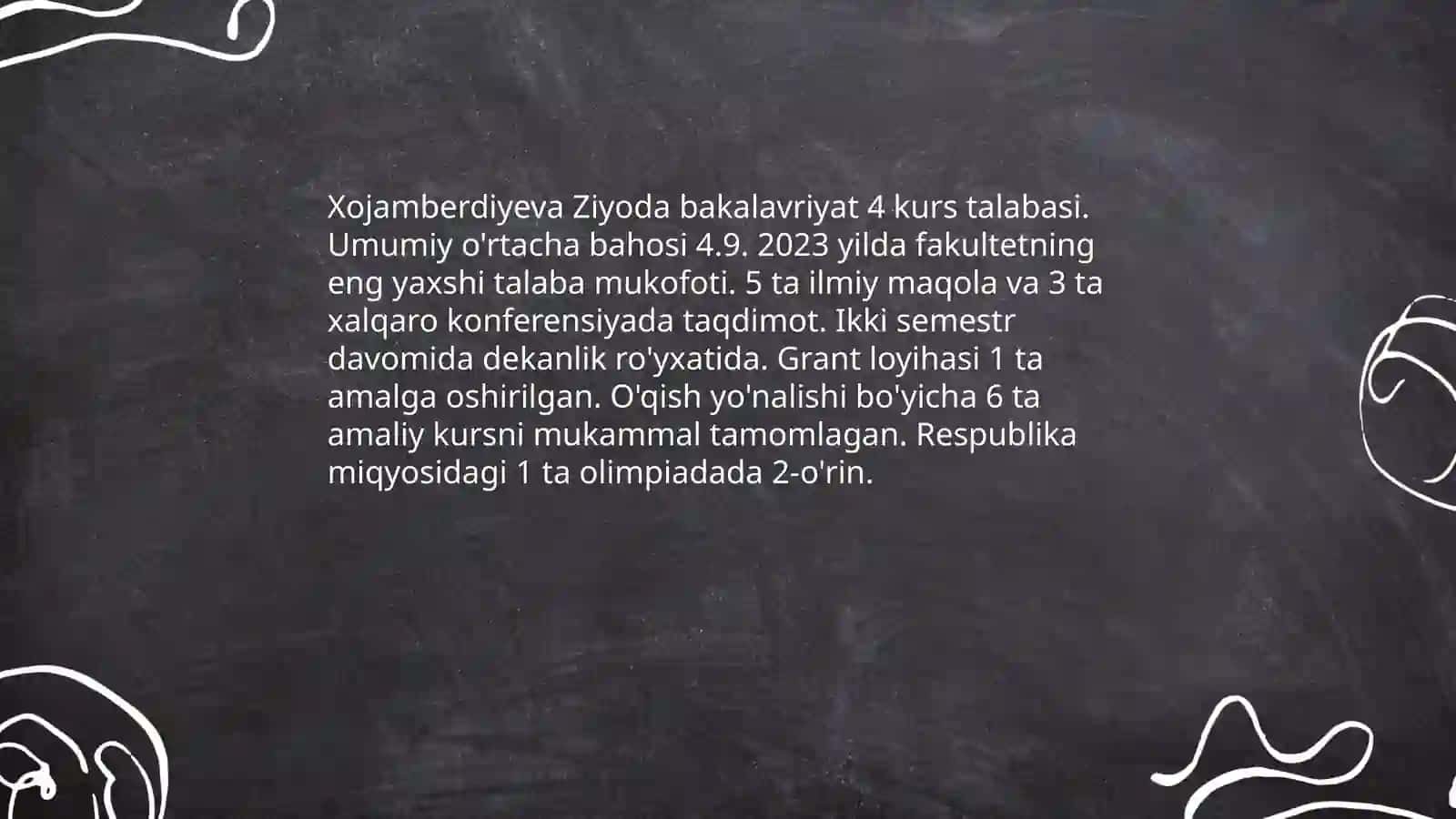 Perfekt universiteti talabasi Xojamberdiyeva Ziyoda 4
