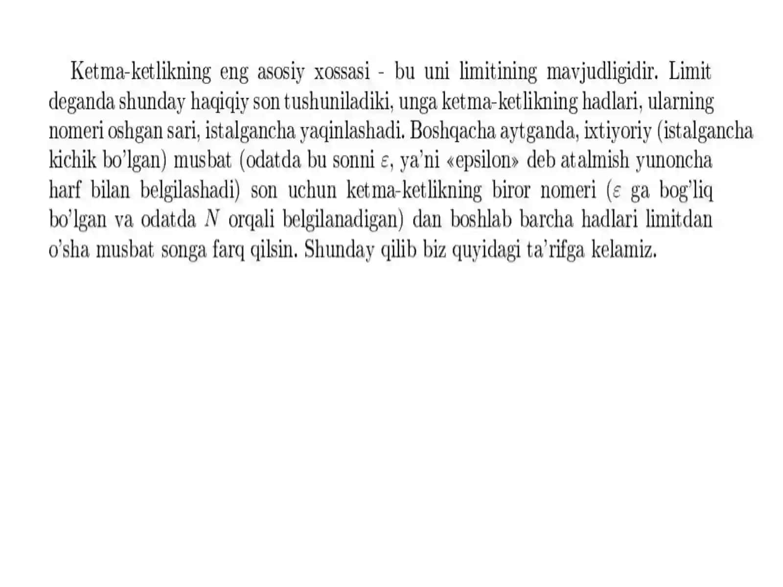 Sonlar ketma ketligi 4