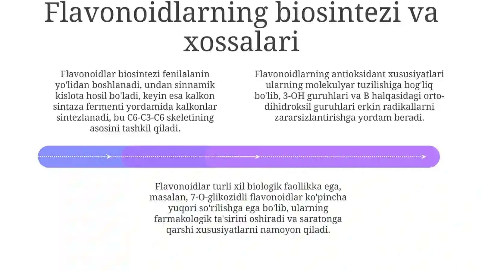 Flavonoidlar tasnifi va ularni tahlil qilish usullari 4