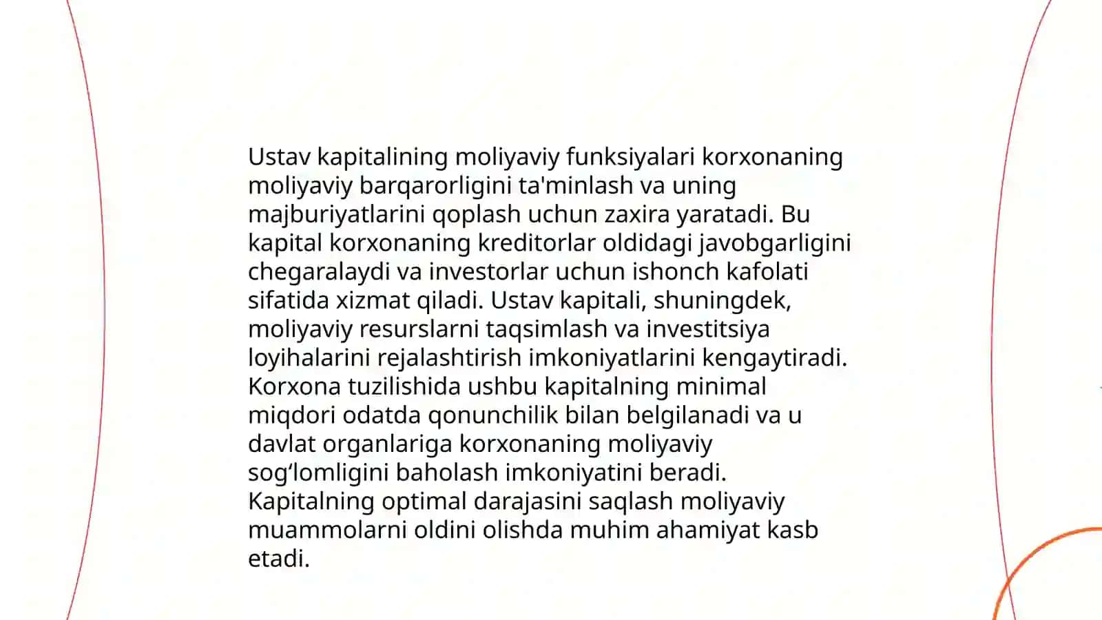 Ustav kapitalini tekshirishning maqsad va vazifalari 4