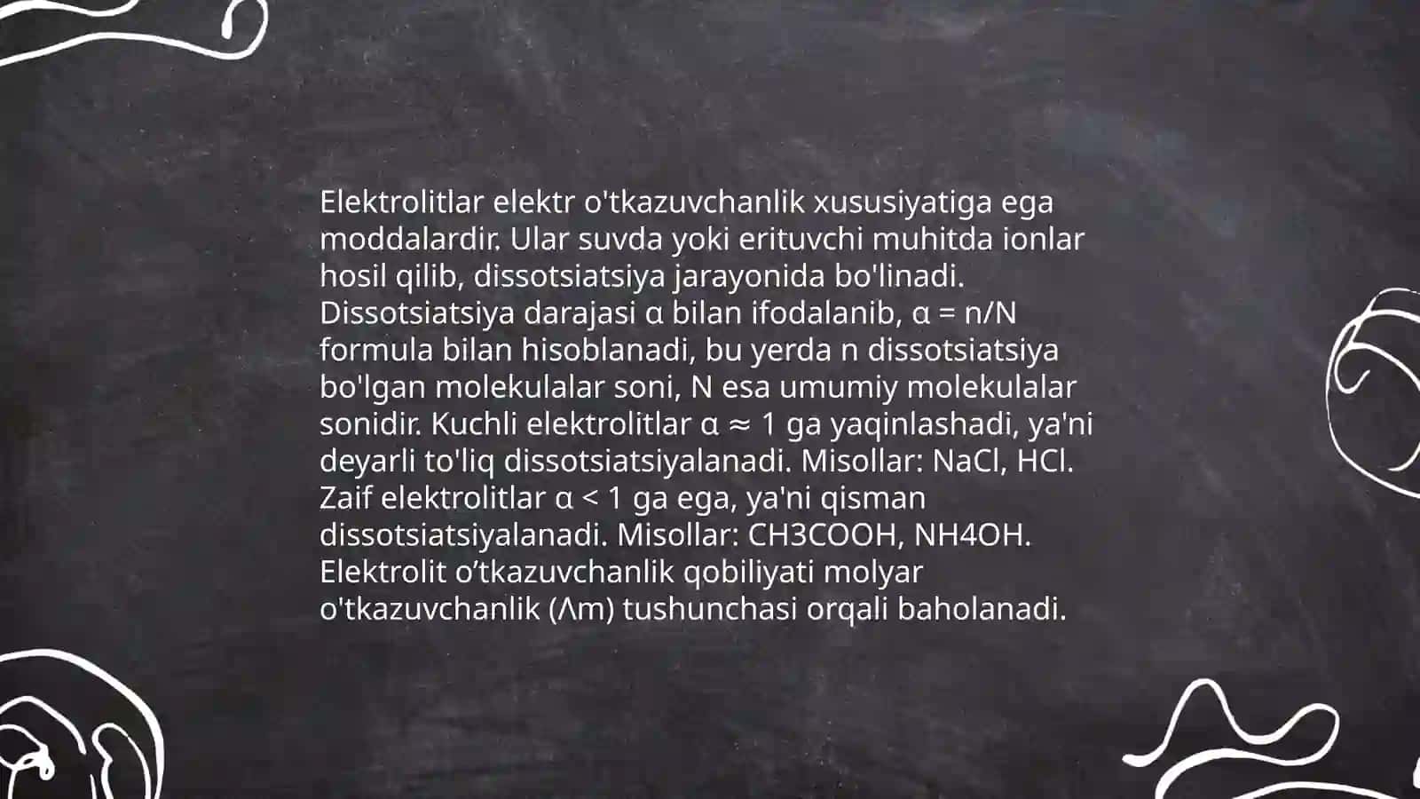 Massalar ta'siri qonuni sifat analizining asosidir 4
