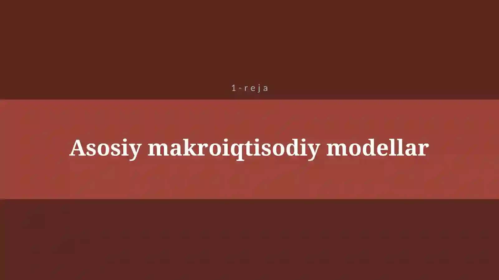 MAKROIQTISODIY MUVOZANATDA KEYNSCHILAR NAZARIYASI 4