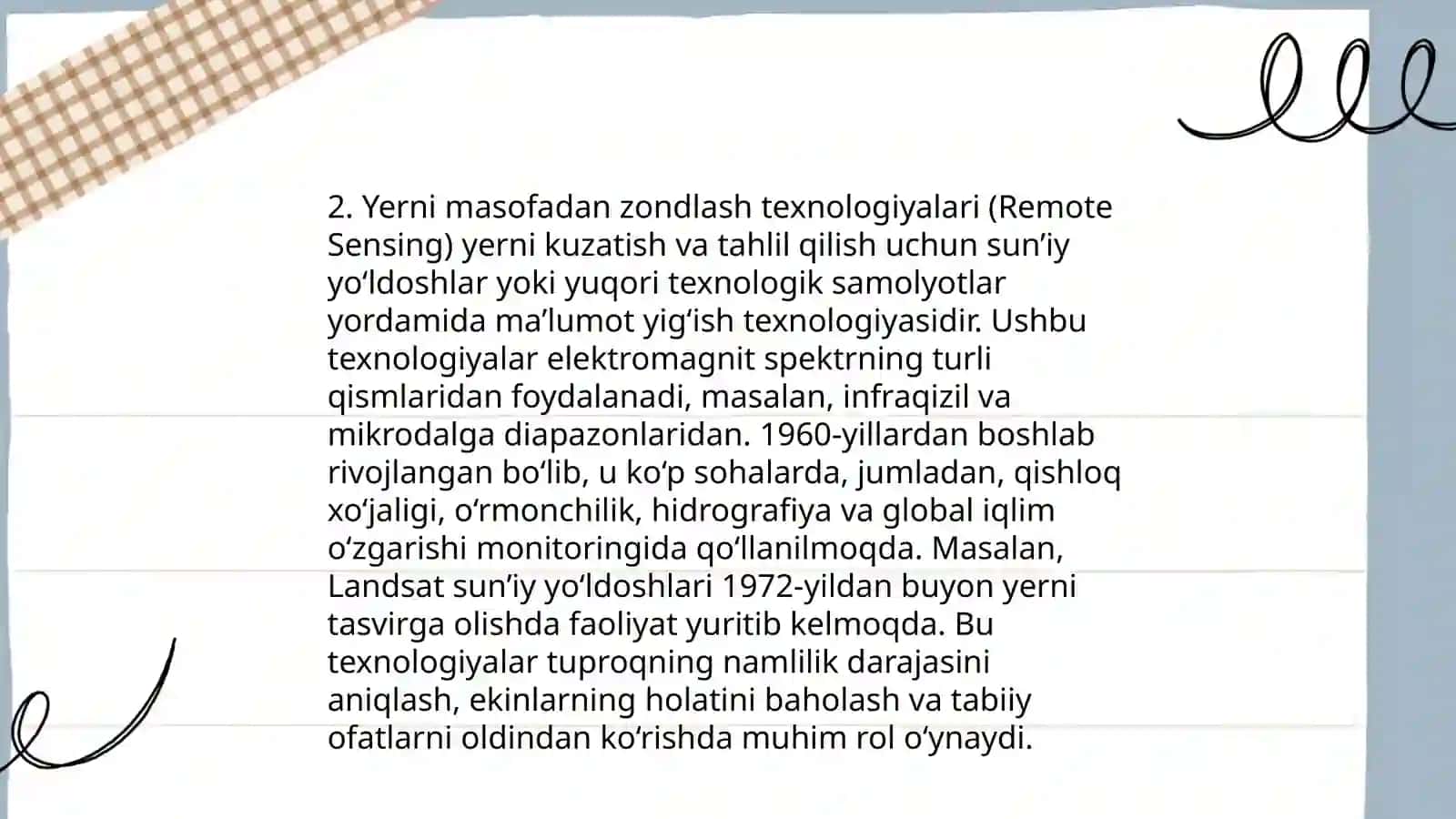 Yerni masofadan zondlash 4